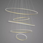Pendant Lamp Led Ring No.5 120 cm in 3k gold dali